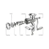 Porkert No10/12 Crank / Zwengel